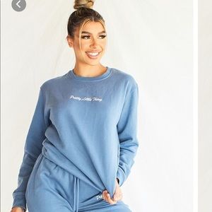 Dusty blue plt sweatshirt